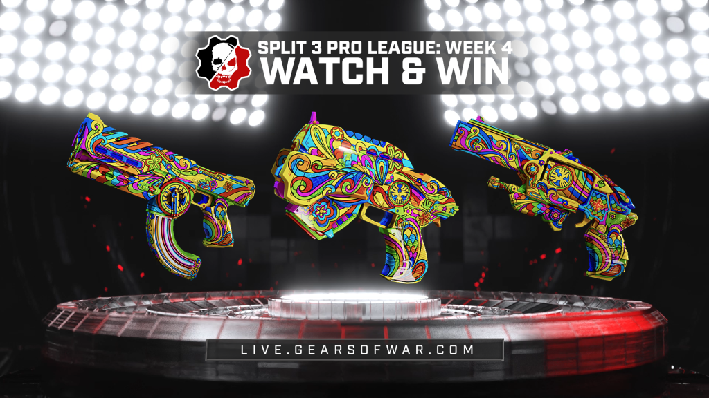 Imagine showing the Watch and Win Items for Week 4 which include the Psychedelic Talon, Snub, and Boltok