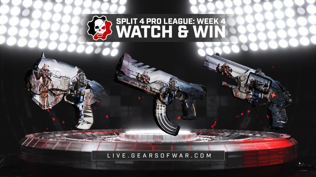 Imagine showing the Watch and Win Items for Week 4 which include the Checkmate Talon, Snub, and Boltok